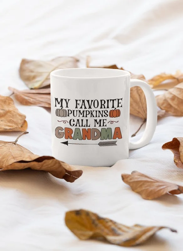 My Favorite Pumpkins Call Me Grandma Mug