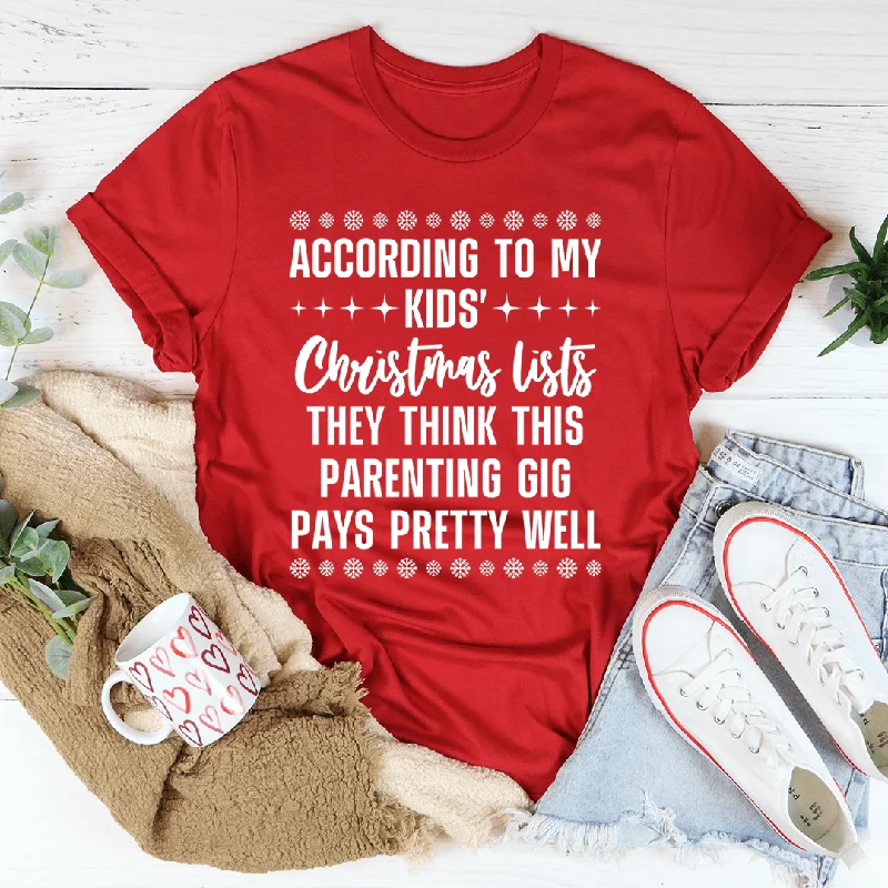 My Kids' Christmas Lists Tee