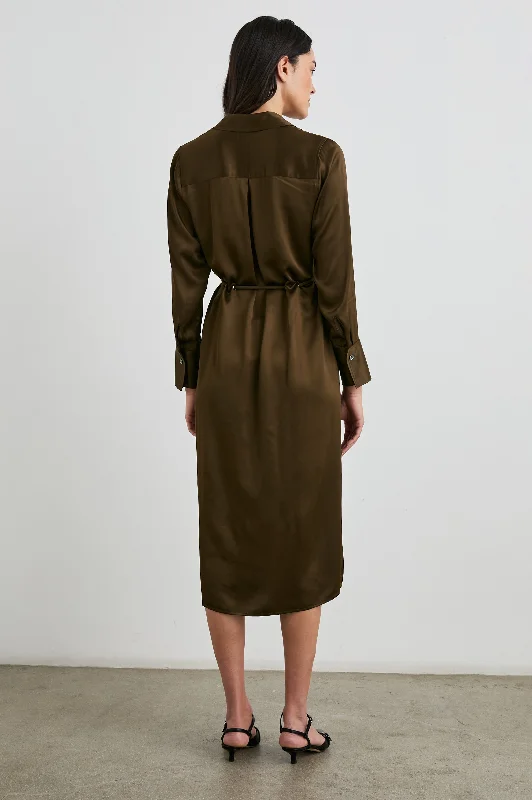 ANINA DRESS - DARK MOSS