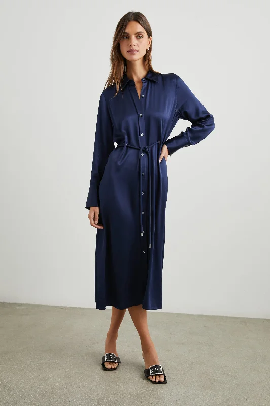 ANINA DRESS - NAVY