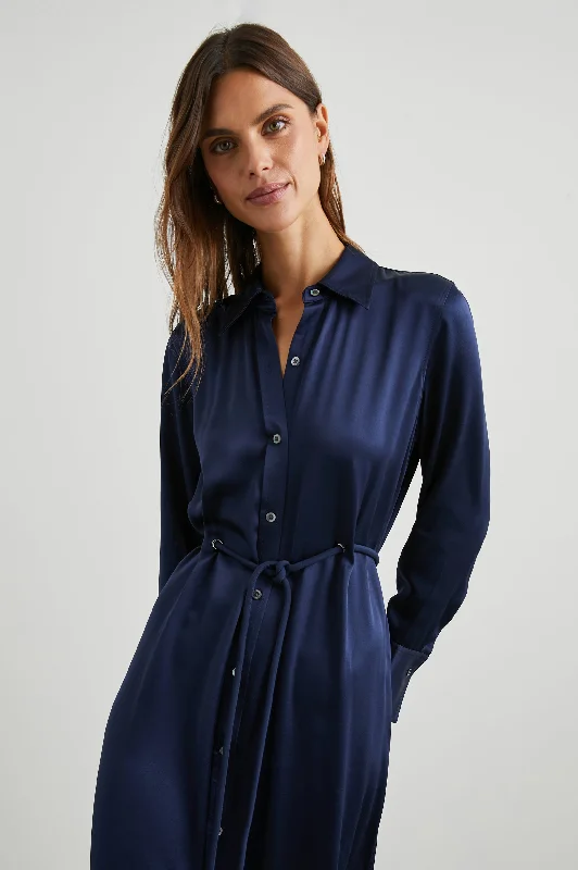 ANINA DRESS - NAVY