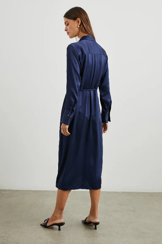 ANINA DRESS - NAVY