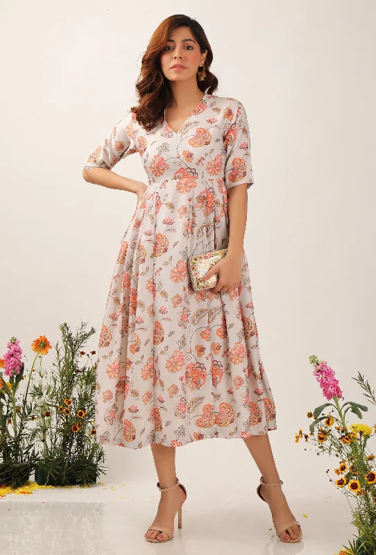 Cara Floral Chintz Gathered Kurta Dress