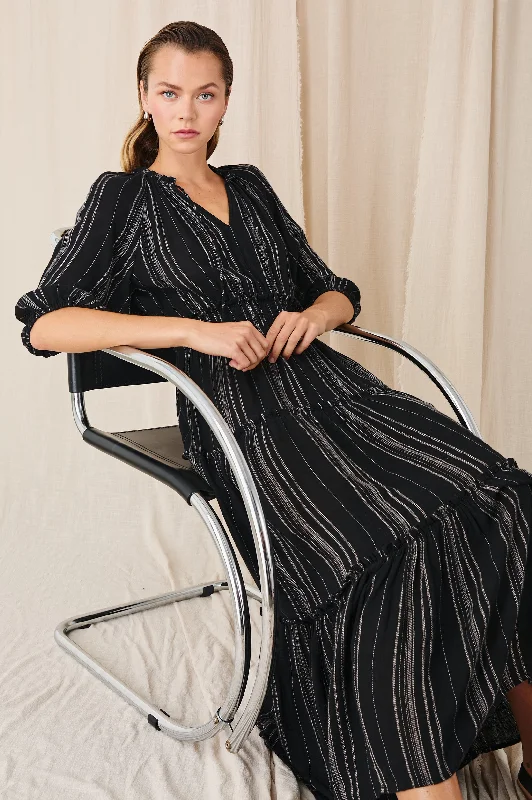 CATERINE DRESS - BALBOA STRIPE