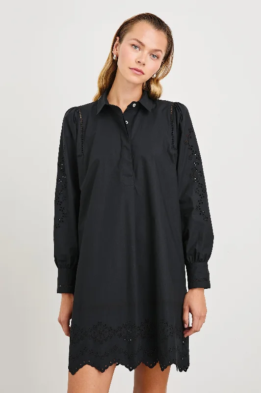 FERNANDA DRESS - BLACK EYELET