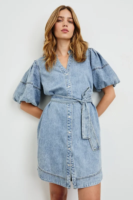 KINGSLEY DRESS - FADED INDIGO