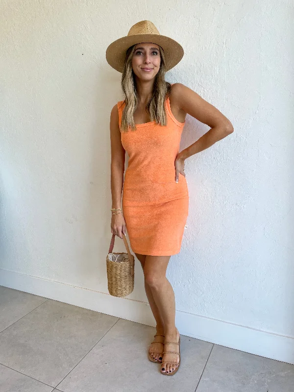 Vacay Terry Dress / Papaya