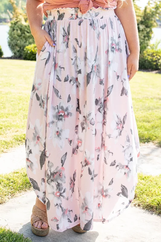 Along The Bay Maxi Skirt, Blush