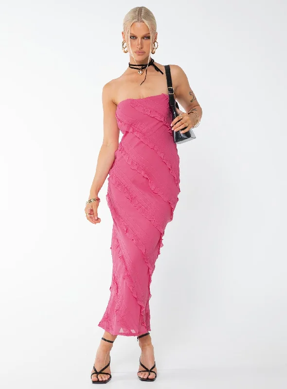 Baylie Maxi Dress Hot Pink