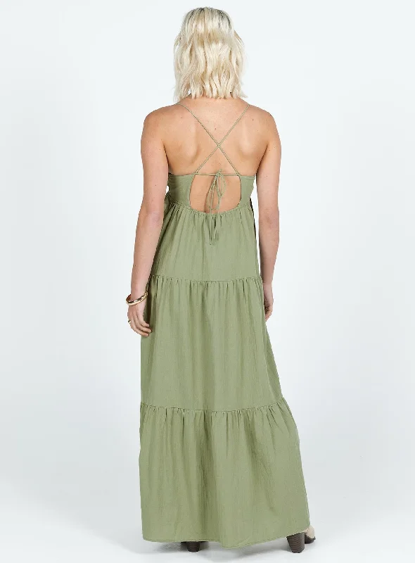 Chelsea Maxi Dress Sage Green