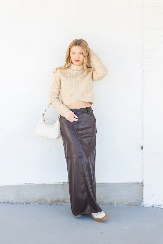 CLARA BROWN SKIRT