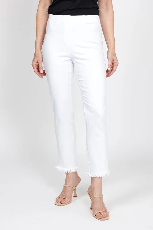 Holland Ave Frayed Denim Ankle Pant