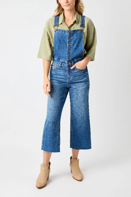 Judy Blue High Waist Crop Wide Overall