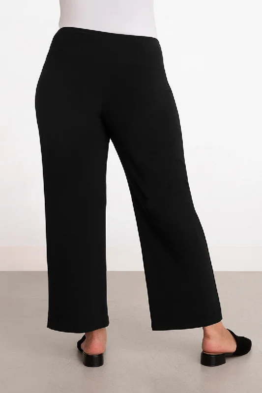 Straight Leg Ankle Pant | Black