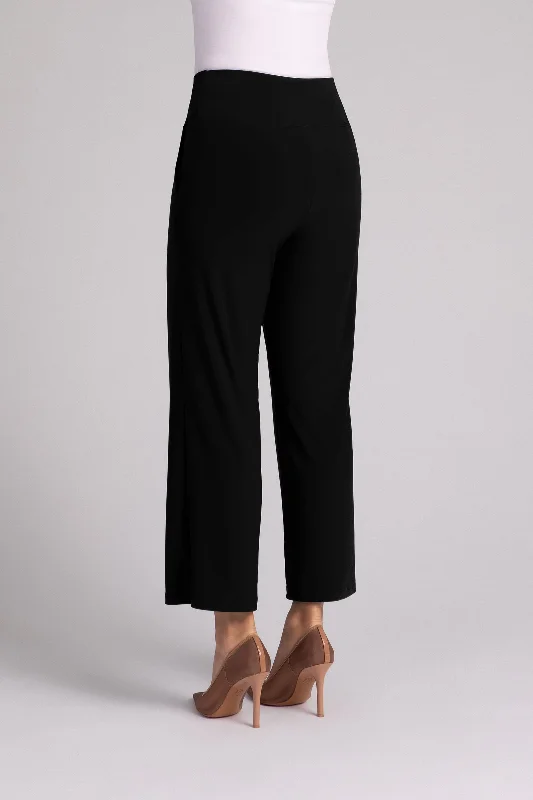 Straight Leg Ankle Pant | Black