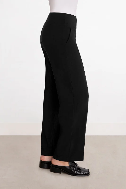 Straight Leg Ankle Pant | Black