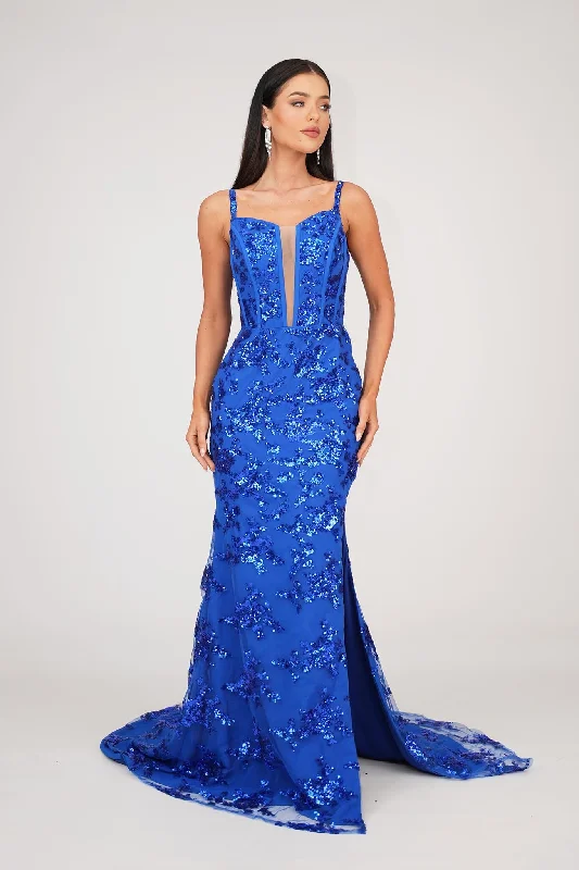 Tatiana Corset Gown - Royal Blue (XS - Clearance Sale)