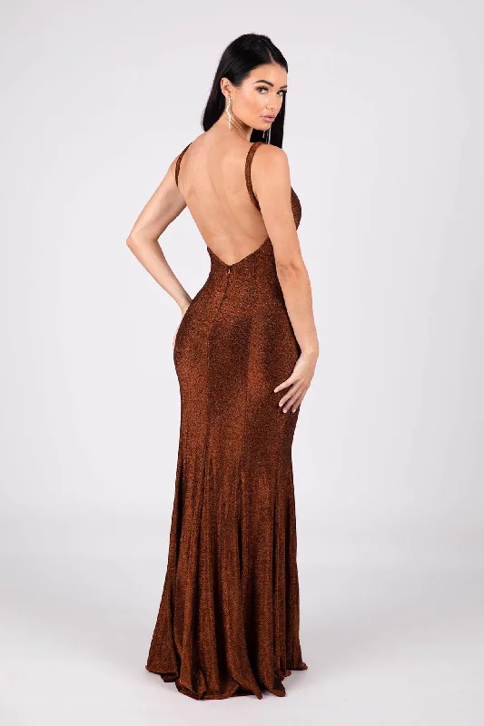 Thalia Gown - Shimmer Copper