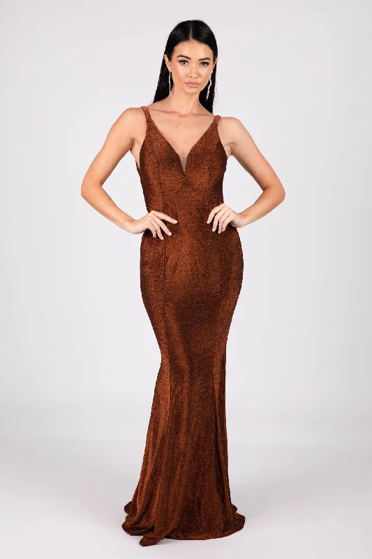 Thalia Gown - Shimmer Copper