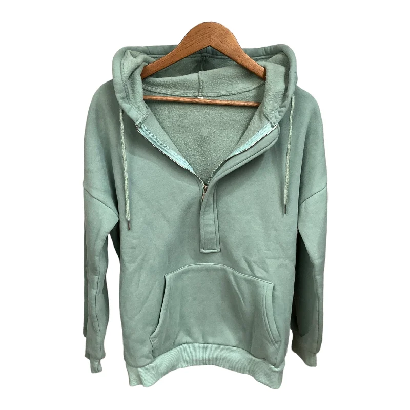 Sweatshirt Hoodie By Clothes Mentor In Green, Size: S