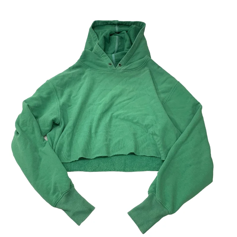 Sweatshirt Hoodie By Free People In Green, Size: Xs