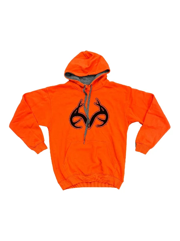 Sweatshirt Hoodie By Realtree In Orange, Size: S