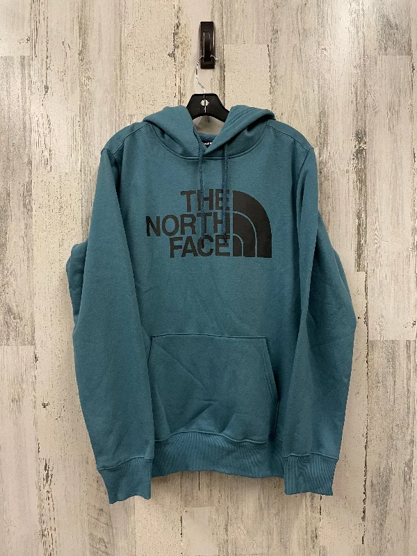 Sweatshirt Hoodie By The North Face In Teal, Size: L