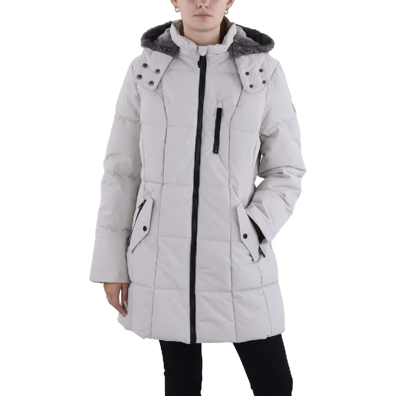 Nautica Womens Water Resistant Cold Weather Parka Coat