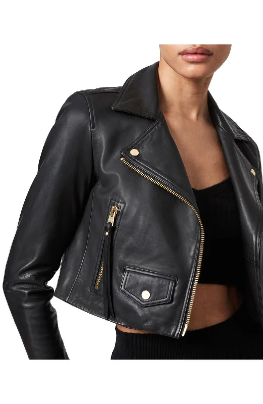 Womens Elora Real Leather Jacket