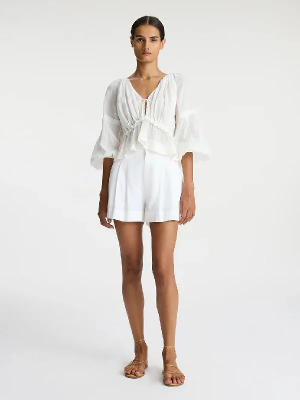 Mateo Stretch Linen Short