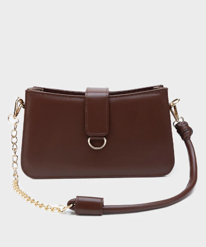 Faux Leather Shoulder Bag