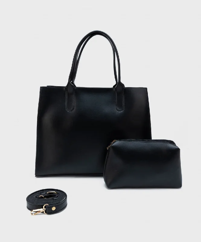 Faux Leather Tote Bag