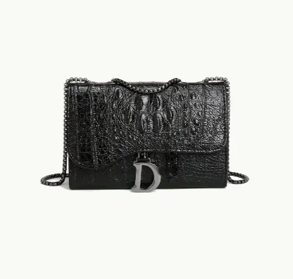 Black Crocodile Purse