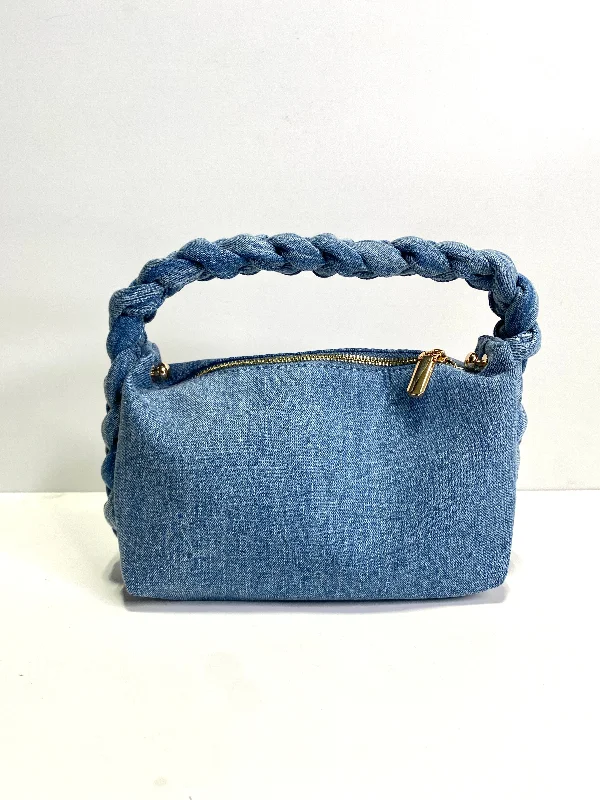 Braided Denim Purse