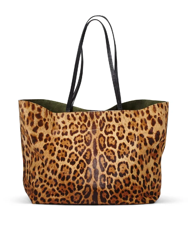 Essential Leopard Leather Tote