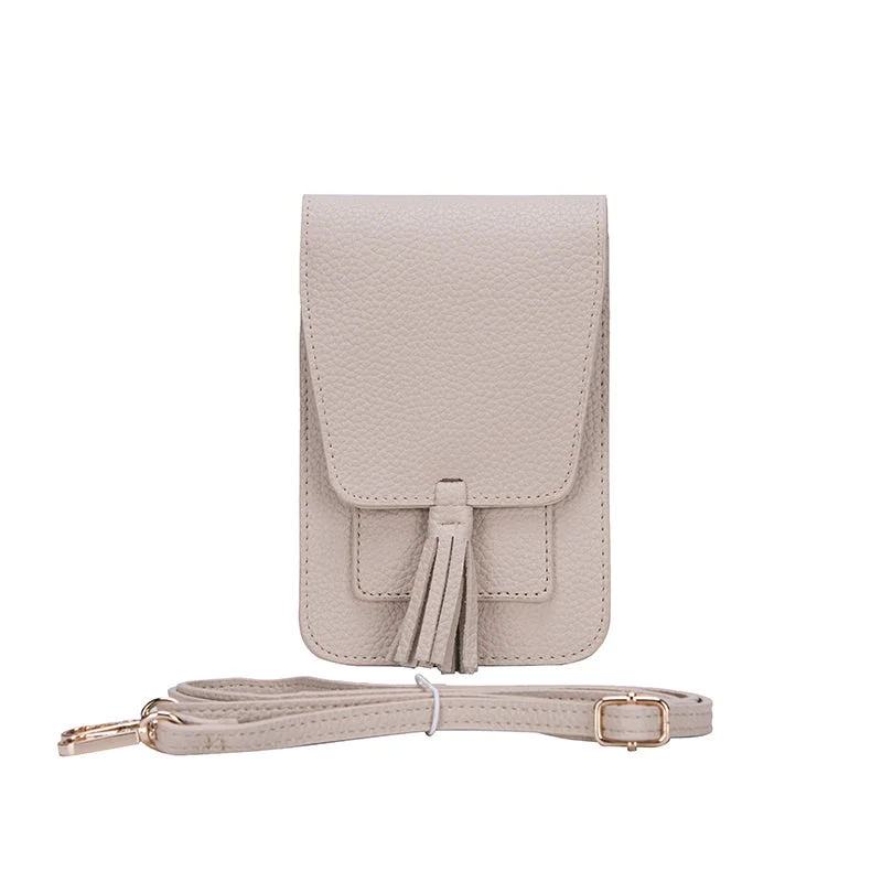 Harper Crossbody Vegan Leather Ivory Handbags