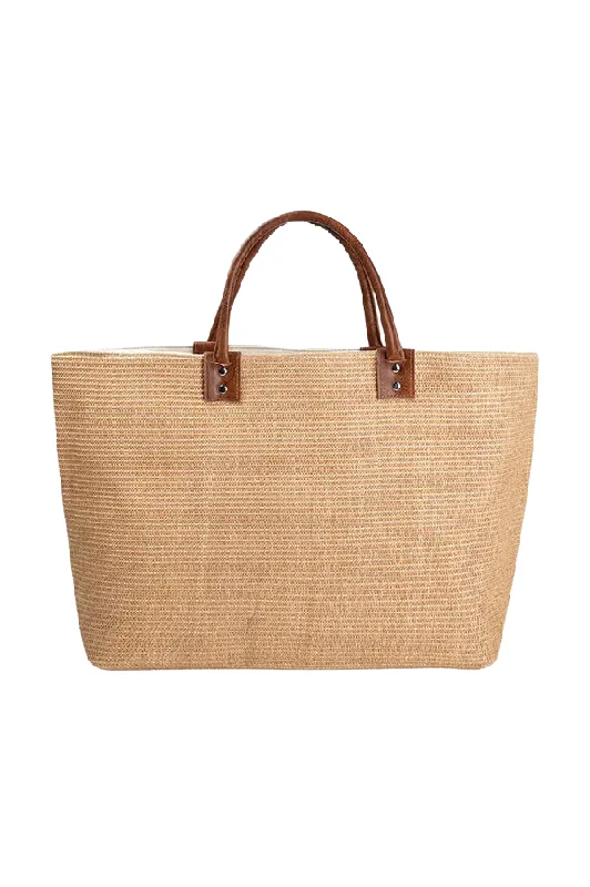 Hazel Straw Tote