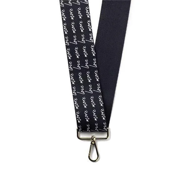 Kedzie Guitar Strap Handbag Crossbody Love More Navy Blue White