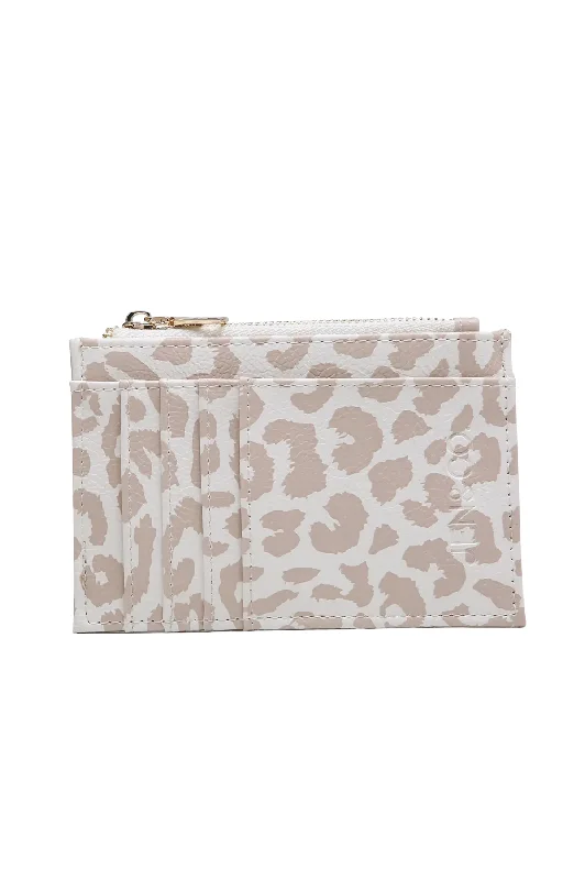 Sia Card Wallet - Beige Cheetah