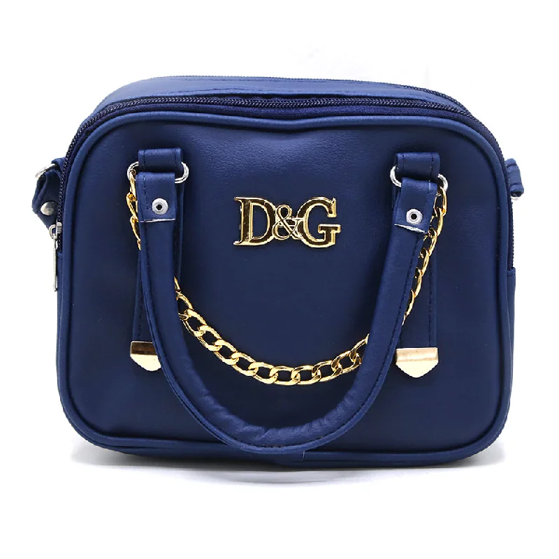 Women's Shoulder Bags - Navy Blue