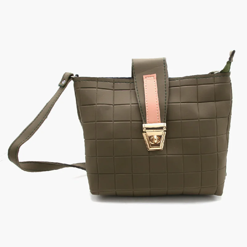 Women's Shoulder Bag - Olive Green